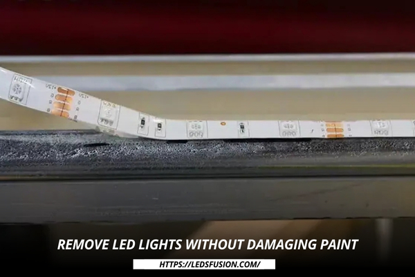 How to take led lights off without ripping paint?