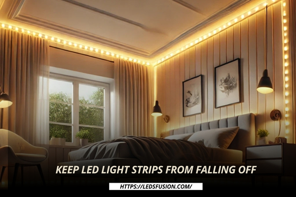 How to keep led light strips from falling off?